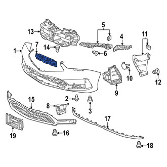 Acura OE - Front Bumper Impact Absorber