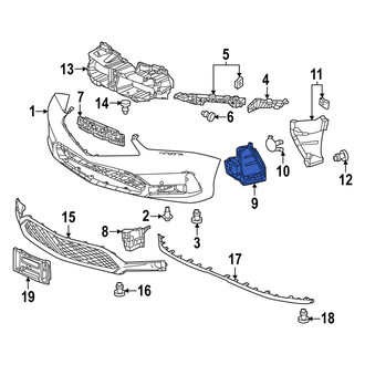 Acura OE - Front Left Bumper Cover Spacer Panel