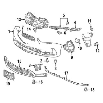 Acura OE - Front Bumper & Grille - Bumper & Components (Bumper Cover & Trim), (Base / A-Spec)