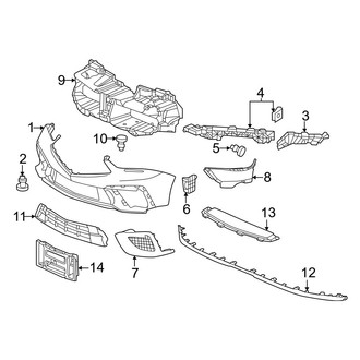 Acura OE - Front Bumper & Grille - Bumper & Components (Bumper Cover & Trim), (Type S)