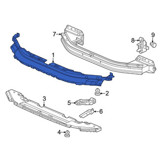 Acura OE - Front Upper Bumper Cover Support Rail