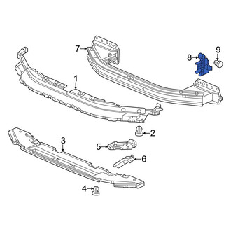 Acura OE - Front Right Bumper Impact Bar Bracket