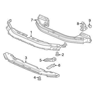 Acura OE - Front Bumper & Grille - Bumper & Components (Bumper Support), (Type S)