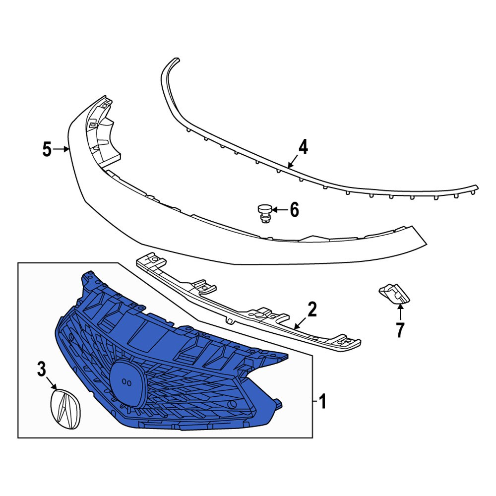 acura-oe-711613s5a01-front-lower-grille