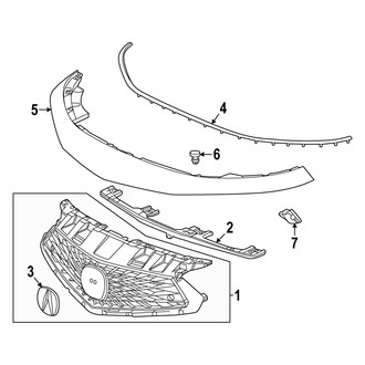 Acura OE - Front Bumper & Grille - Grille & Components (Base / A-Spec)
