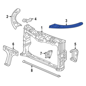 Acura OE - Front Left Radiator Support Side Panel