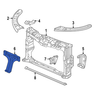 Acura OE - Front Center Radiator Support Panel Brace