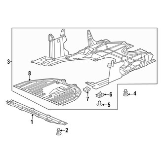 Acura OE - Radiator Support - Splash Shields (Base / A-Spec)