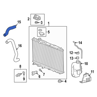 Acura OE - Upper Radiator Coolant Hose