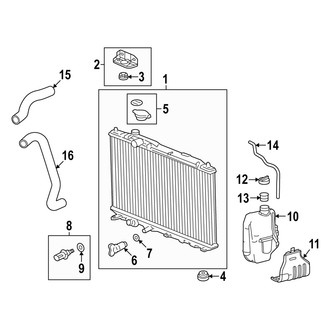Acura OE - Cooling - Radiator & Components