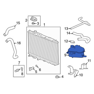 Acura OE - Engine Coolant Reservoir