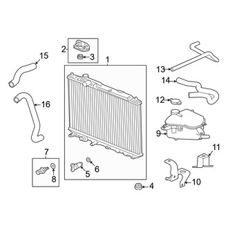Acura OE - Cooling - Radiator & Components (2.0L)