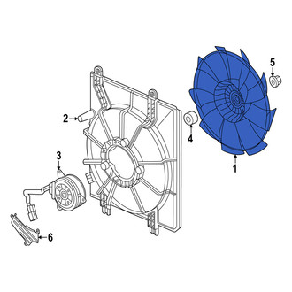 Acura OE - Right Engine Cooling Fan Blade