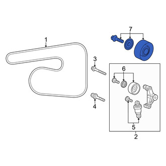 Acura OE - Accessory Drive Belt Idler Pulley