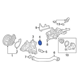 Acura OE - Upper Engine Water Pump Housing O-Ring