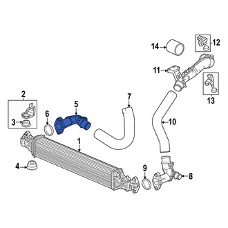 Acura OE - Right Lower Intercooler Pipe