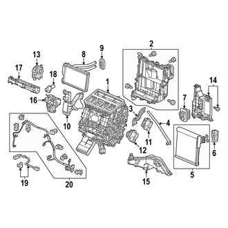 Acura OE - Air Conditioner & Heater - Evaporator & Heater Components