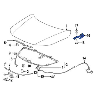 Acura OE - Front Right Hood Hinge