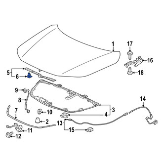 Acura OE - Hood Seal Clip