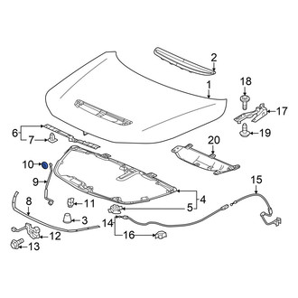 Acura OE - Hood Prop Rod Grommet