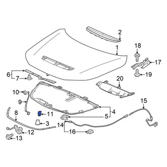 Acura OE - Hood Prop Rod Retainer