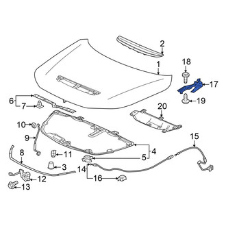 Acura OE - Front Left Hood Hinge