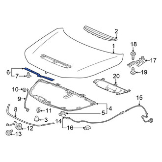 Acura OE - Rear Hood Seal