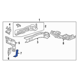 Acura OE - Front Left Frame Side Member Bracket