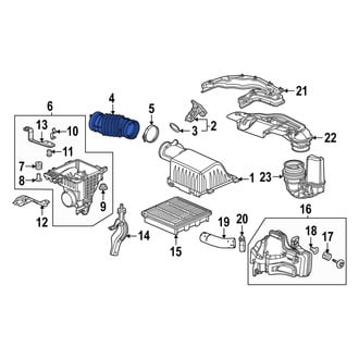 Acura OE - Rear Engine Air Intake Hose