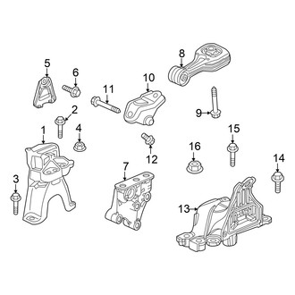 Acura OE - Engine / Transaxle - Engine & Transmission Mounting (2.0L)