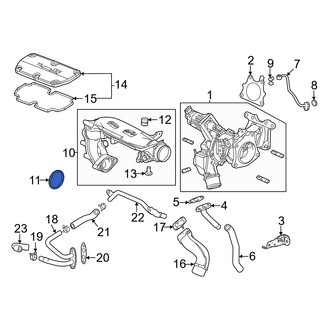 Acura OE - Turbocharger Inlet Hose Gasket