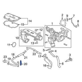 Acura OE - Turbocharger Coolant Line Gasket