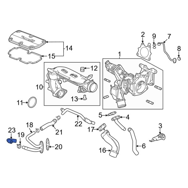 Turbocharger Coolant Line