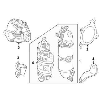 Acura OE - Exhaust System - Converter