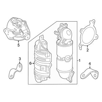 Acura OE - Exhaust System - Converter (2.0L)