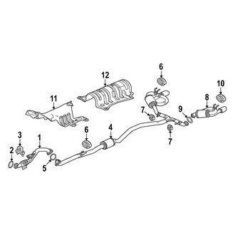 Acura OE - Exhaust System - Exhaust Components (Standard Tr)