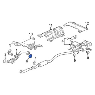 Acura OE - Rear Exhaust Muffler Gasket