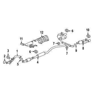 Acura OE - Exhaust System - Exhaust Components (Automatic CVT Tr)