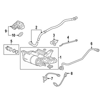 Acura OE - Emission System - Emission Components (Vapor Canister & Sensors)