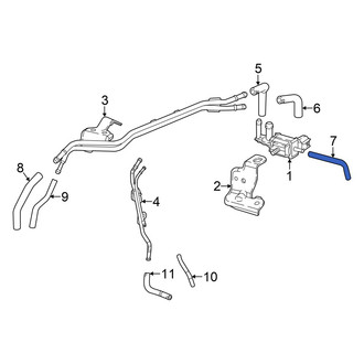 Acura OE - Front Secondary Air Injection Pump Hose