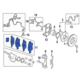Acura OE - Front Disc Brake Pad Set
