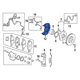 Acura OE - Front Brake Dust Shield