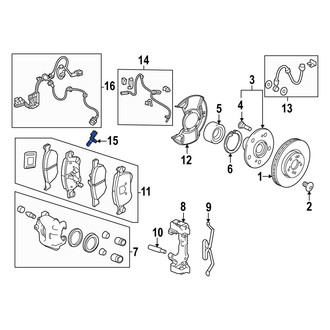 Acura OE - Front Right ABS Wheel Speed Sensor