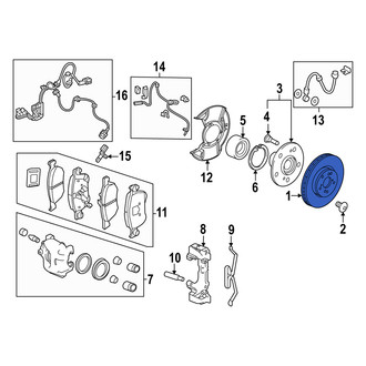 Acura OE - Front Disc Brake Rotor