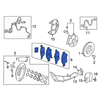 Acura OE - Front Disc Brake Pad Set