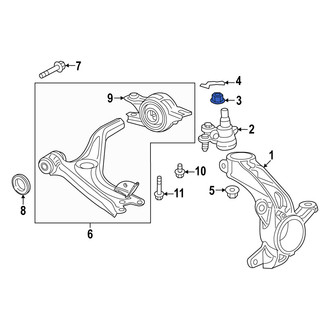 Acura OE - Suspension Ball Joint Nut & Washer