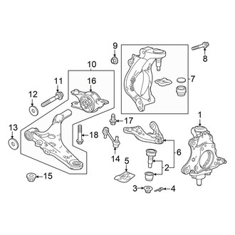 Acura OE - Front Suspension - Suspension Components (2.0L)