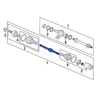 Acura OE - Front Right CV Axle Assembly
