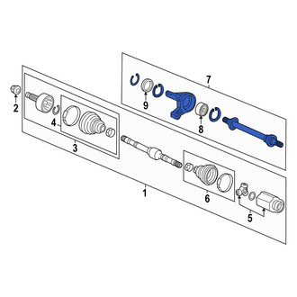Acura OE - Front CV Intermediate Shaft