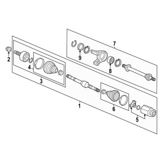 Acura OE - Front Suspension - Drive Axles (Base / A-Spec Automatic CVT Tr)